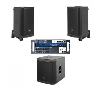 Акустична система 2 колонки JBL PRX912 із сабвуфером + мікшер